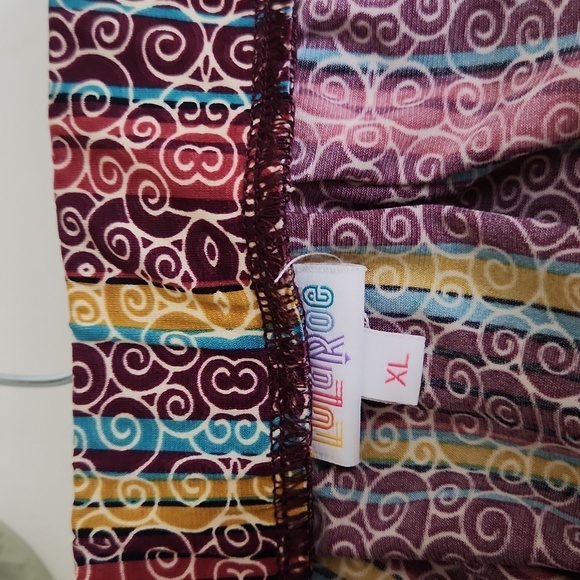 Colorful Striped Women's Skirt Size XL Casual Church Summer Party Boho Cottage - Picture 5 of 7